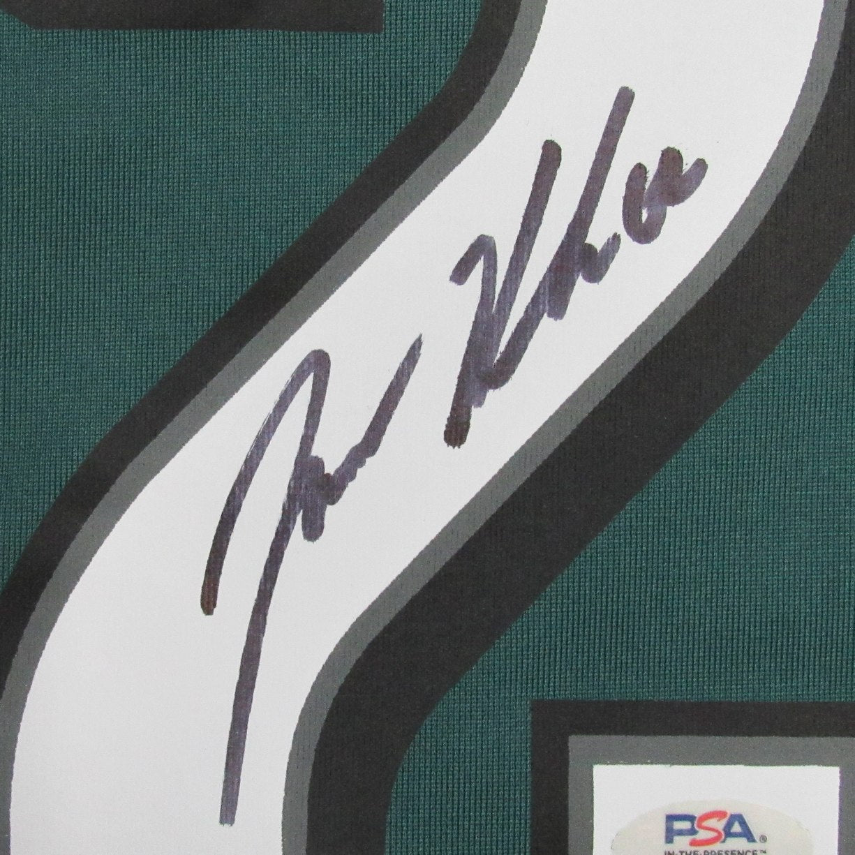 Jason Kelce Signed/Auto Green Nike Football Jersey Eagles PSA/DNA 190367