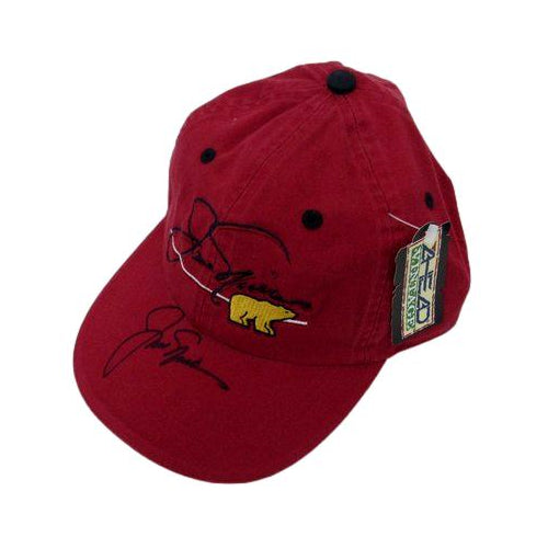 Jack Nicklaus Signed/Auto Red Nicklaus Golf Club Lionsgate Golf Hat JSA 190271