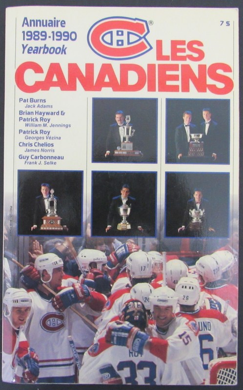 1989-1990 Montreal Canadiens  Media Guide Yearbook 183226