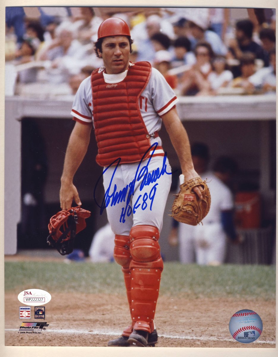 Johnny Bench Cincinnati Reds Signed/Autographed HOF 89 8x10 Photo JSA WP222327