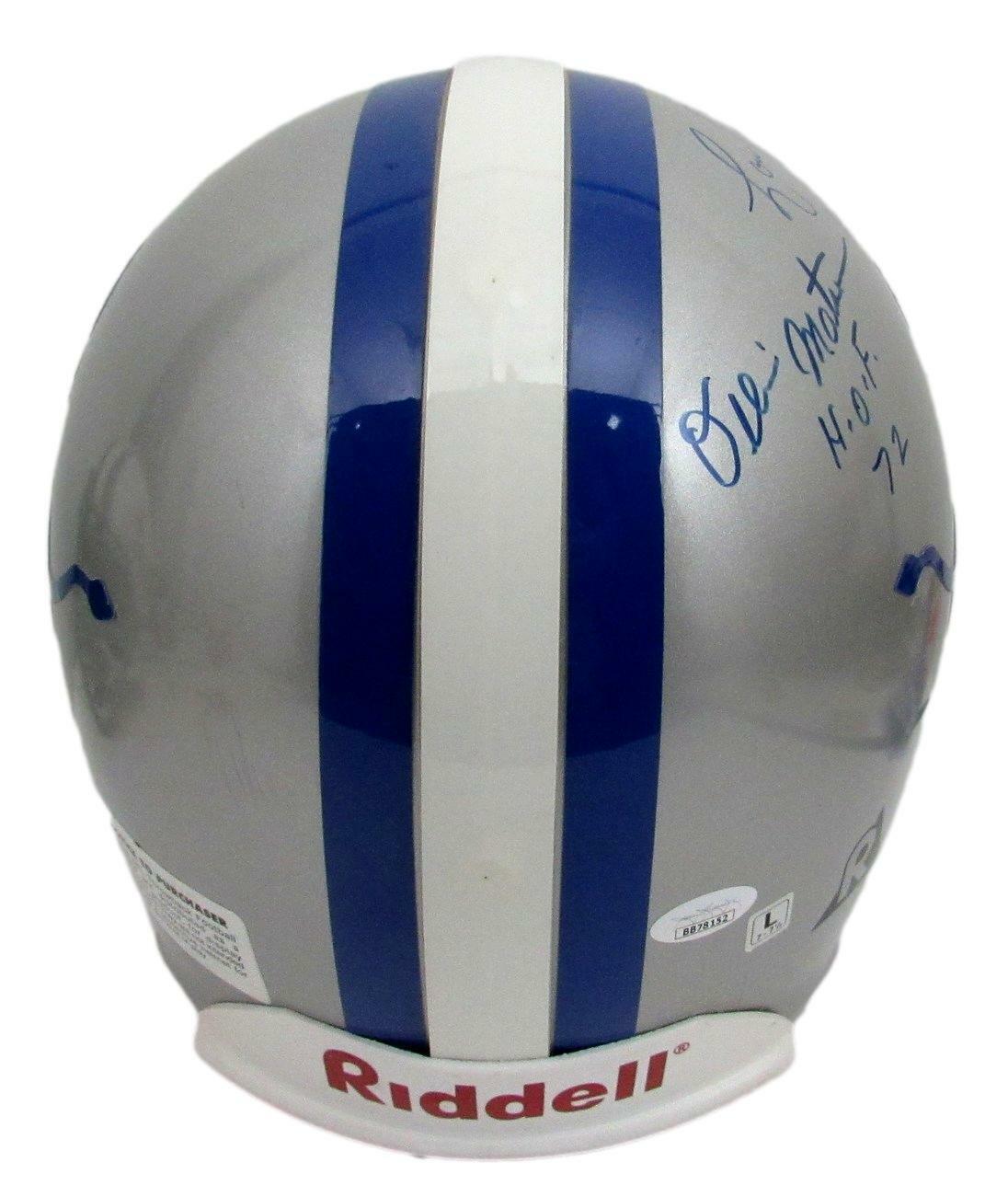 Detroit Lions HOF'ers Multi-signed/Inscr Full Size Authentic Helmet JSA 157079