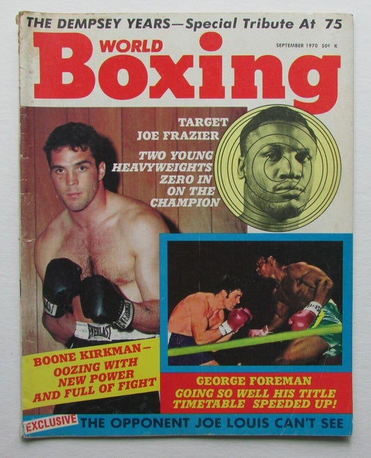 November 1970 World Boxing Magazine George Foreman  Boone Kirkman 167887