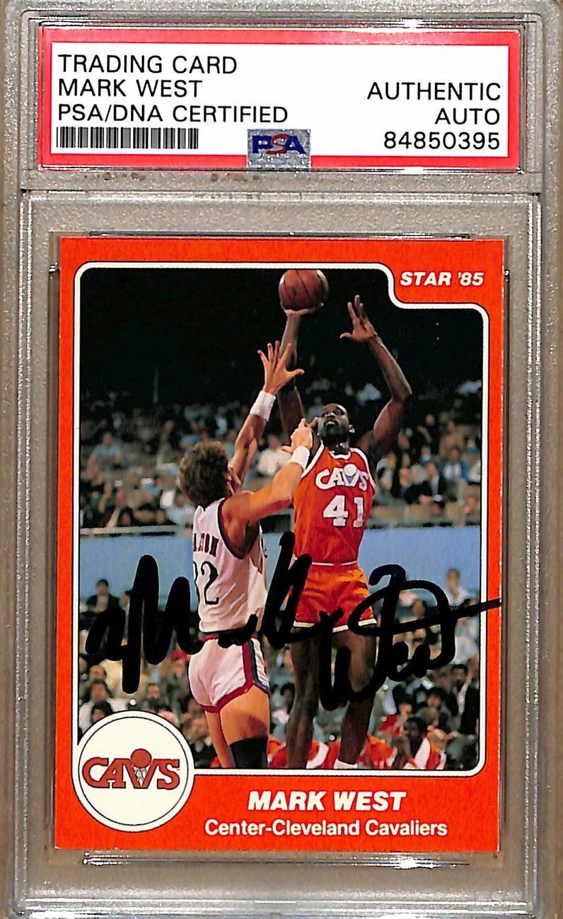 1984-85 Star Company #223 Mark West Cavaliers Signed/Auto Card PSA/DNA 178892