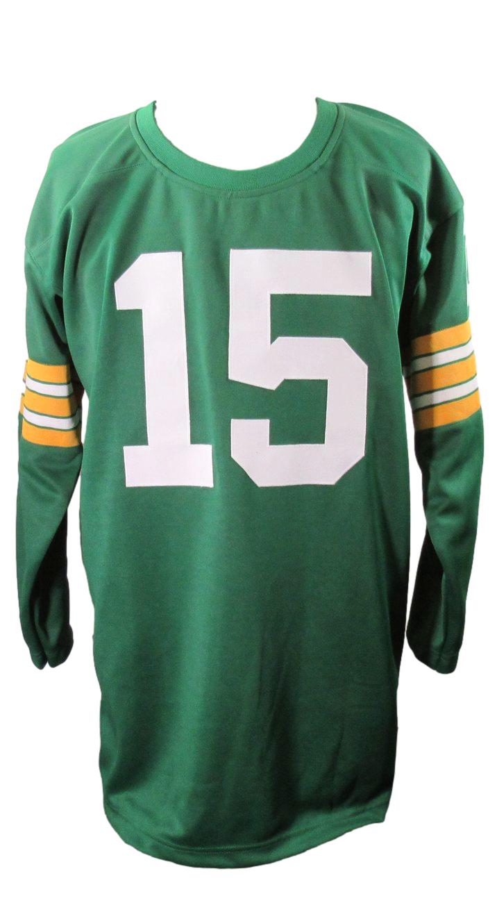 Bart Starr HOF Autographed Football Jersey with Stats Packers Tri-Star 181758