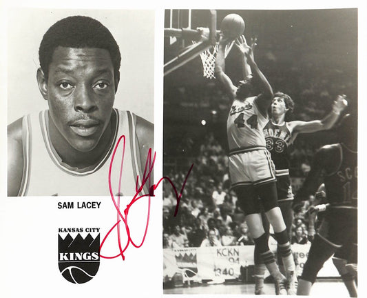 Sam Lacey KC Kings Vintage Team Issued Signed/Auto 8x10 Photo 189128