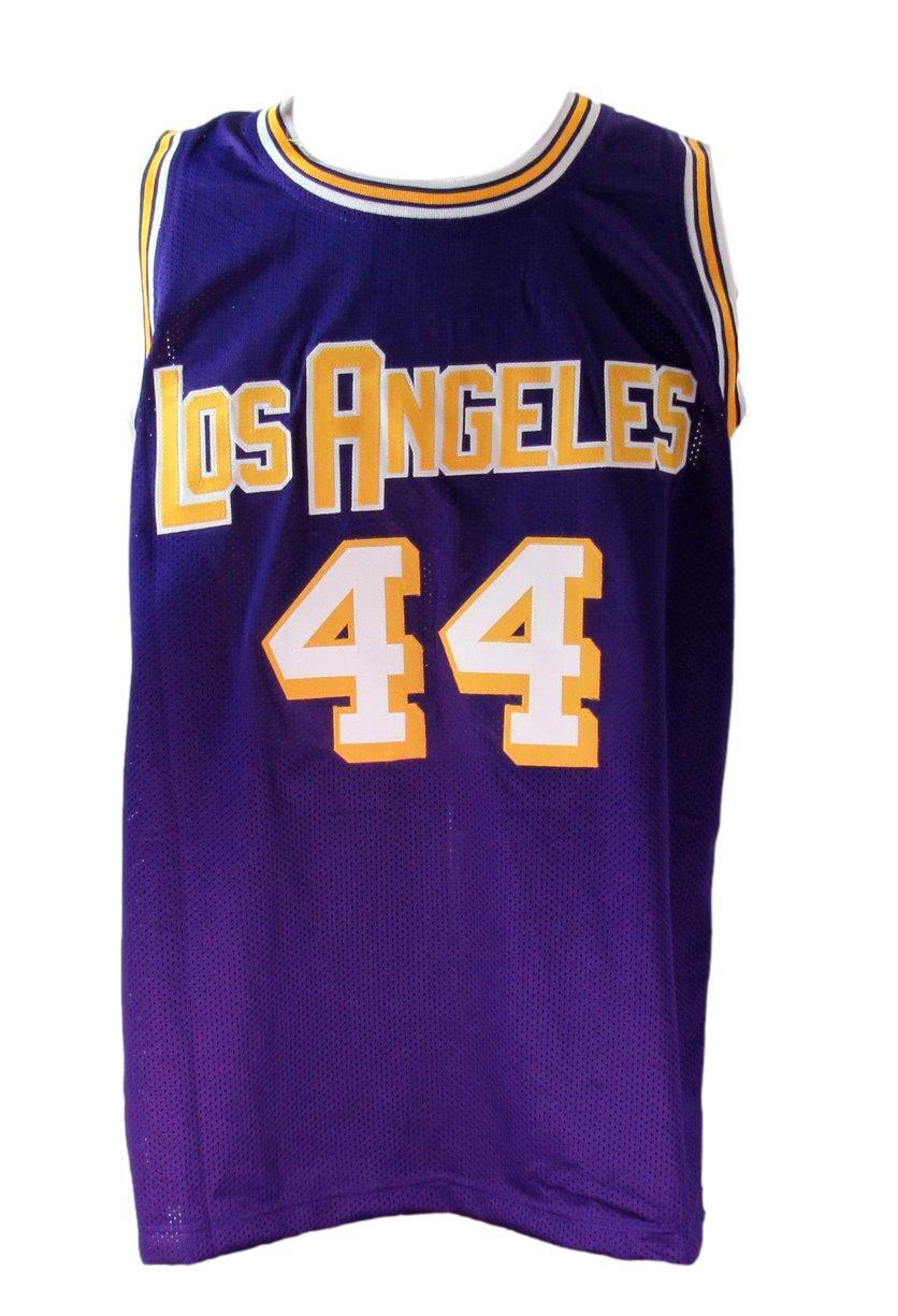 Jerry West HOF Autographed/Inscr Custom Basketball Jersey Lakers PSA/DNA 177736