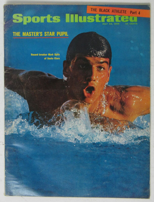 Mark Spitz Swimming 1968 Sports Illustrated 7/22/68 NO LABEL 144869