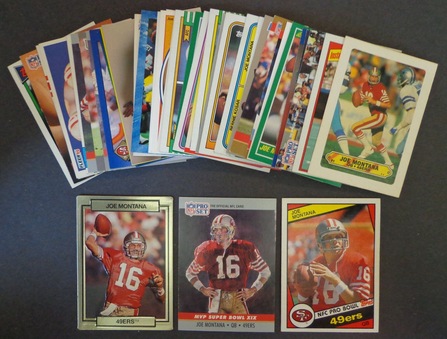 Lot of (43) Assorted Joe Montana 49ers Football Trading Cards 181088