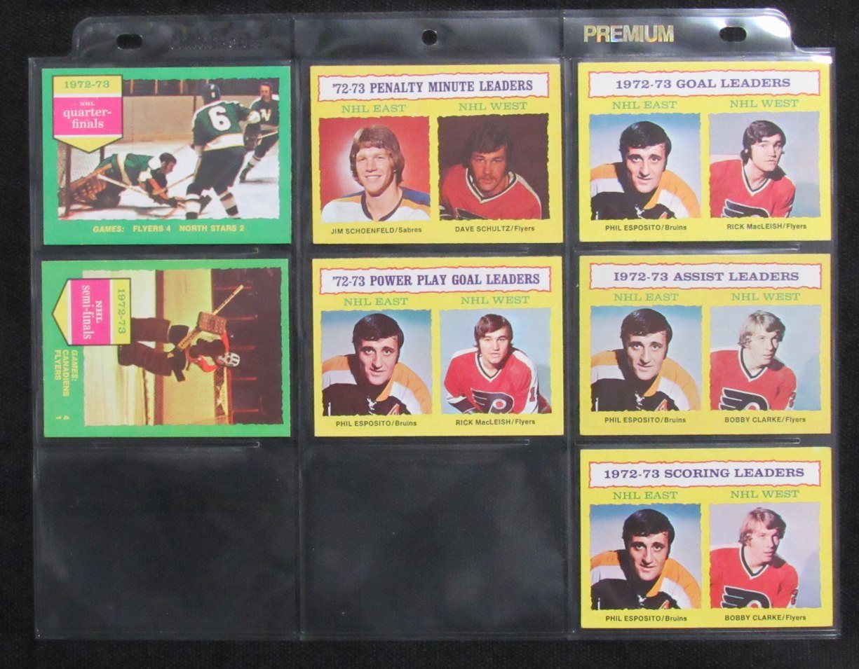 1972-73 Topps Hockey Philadelphia Flyers Complete Team Set (10/10) Cards 189201