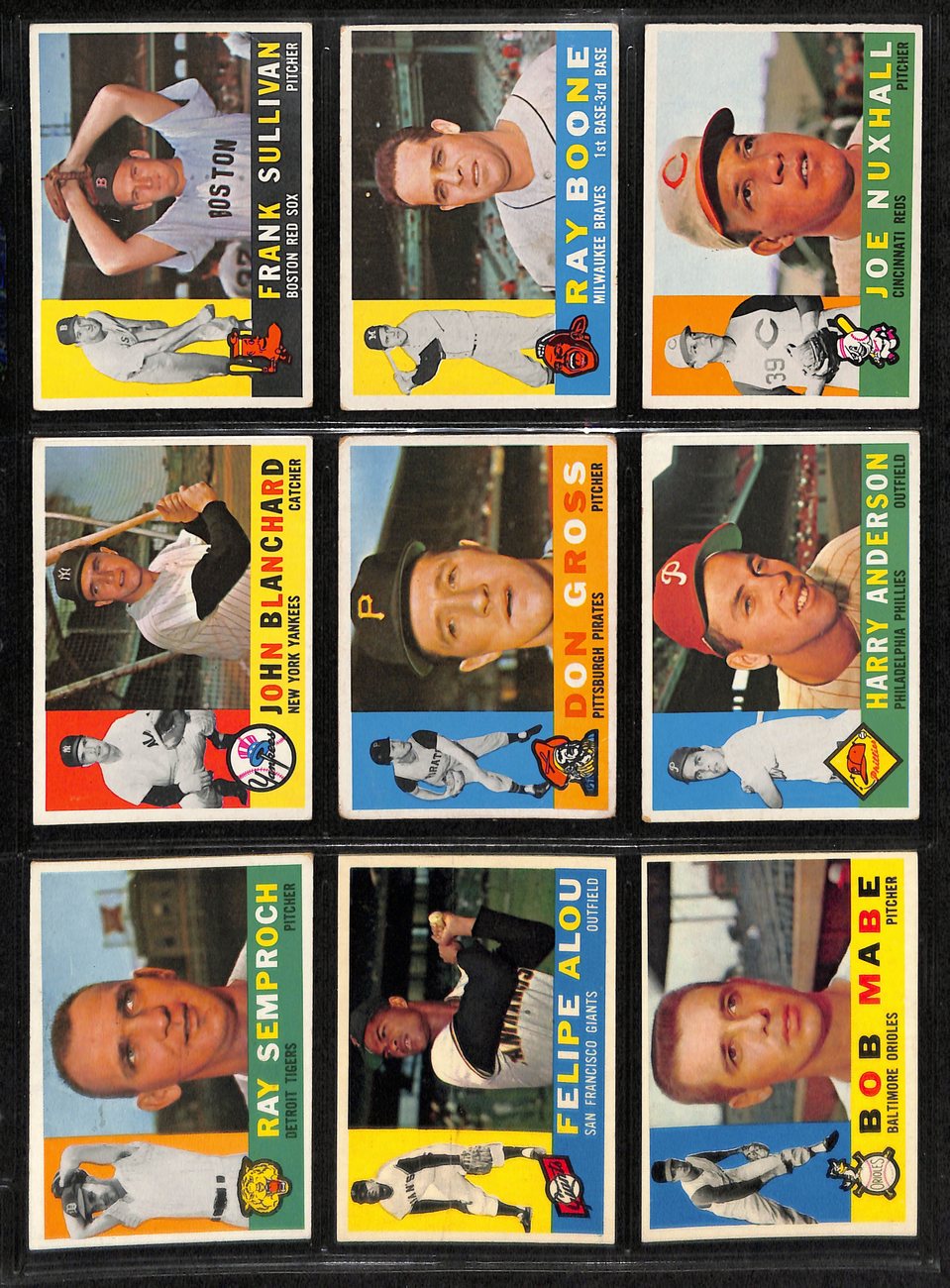 1960 Topps Baseball Card Complete Set (1-572) Mantle Aaron Yastrzemski 191956