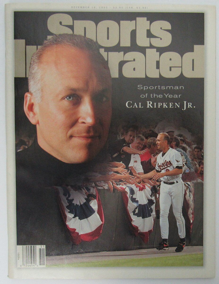 1995 Cal Ripken Baltimore Orioles Sports Illustrated SOY NO LABEL 5/1/95 149878