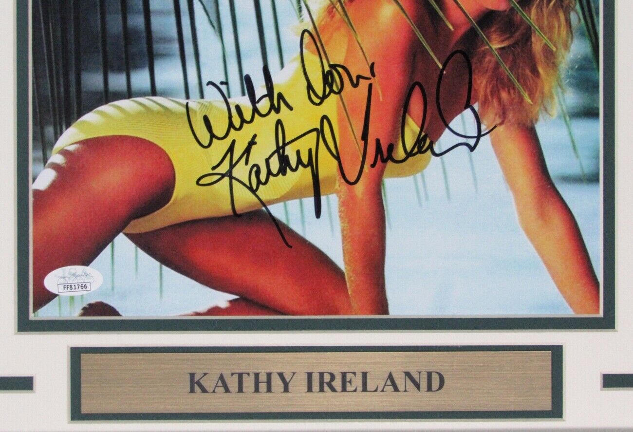 Kathy Ireland Actress Signed/Autographed 8x10 Photo Framed JSA 155607