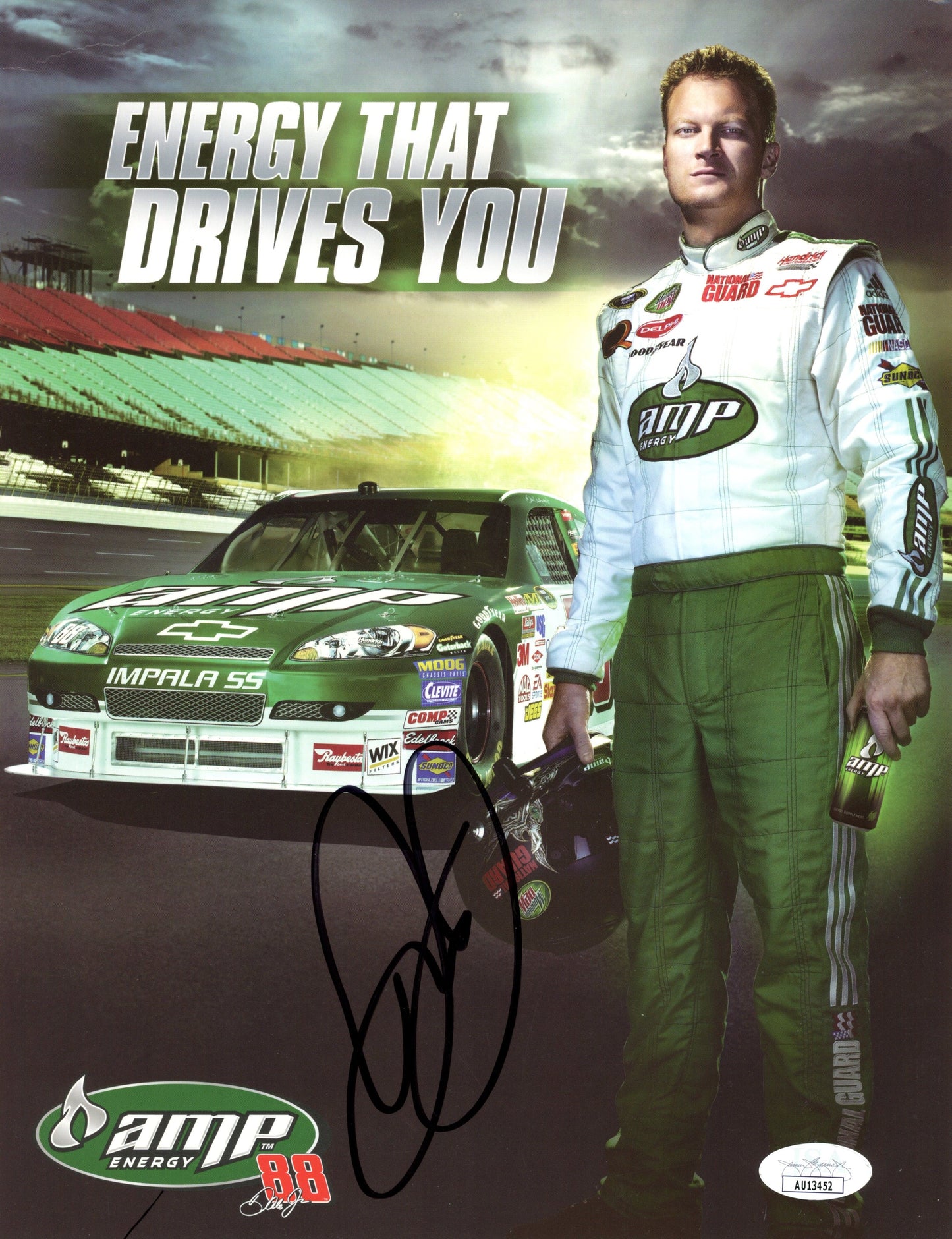 Dale Earnhardt Jr. Signed/Autographed 10x12 AMP Energy Photo 190057