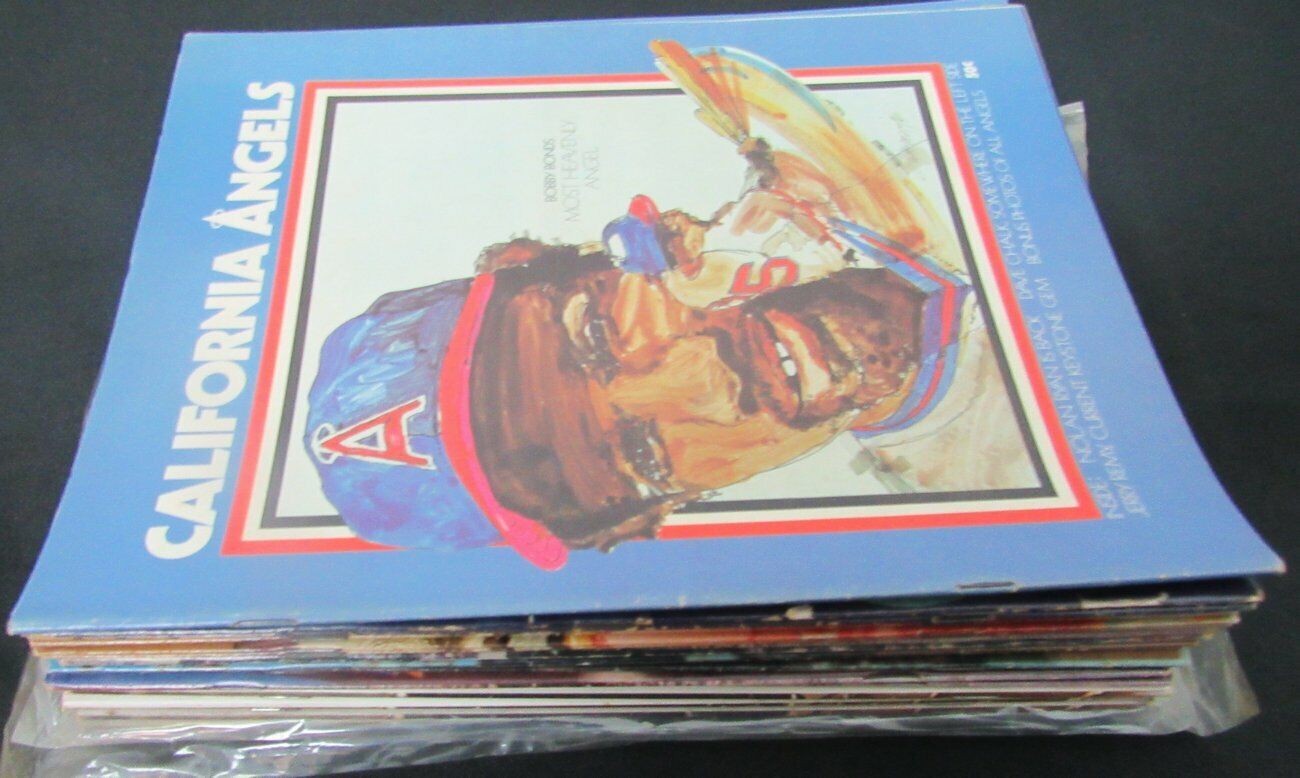 Lot of 19 California Angels 1974 to 1978 Official Game Programs 154317