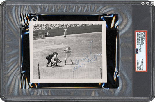 Gil Hodges HOF Signed Vintage 4x5 Photograph LA Dodgers PSA/DNA 188253