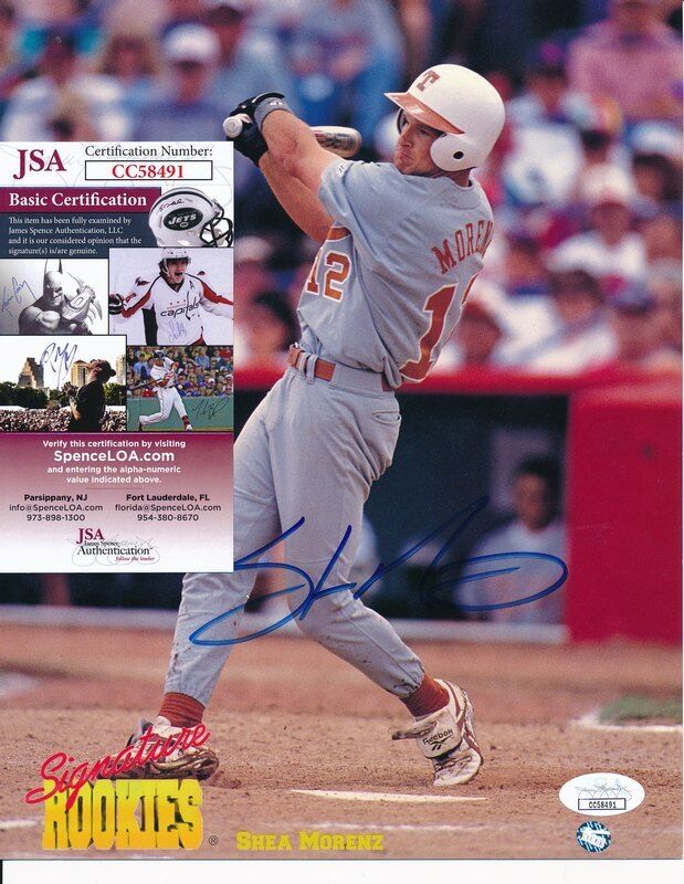 Shea Morenz Texas Longhorns Signed 8x10 Color Photo JSA 141323