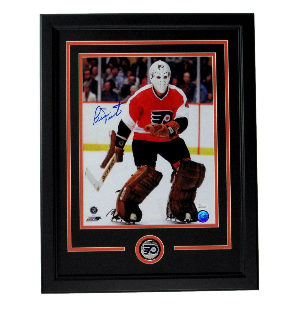 Bernie Parent HOF Philadelphia Flyers Signed/Auto 11x14 Photo Framed JSA 165785