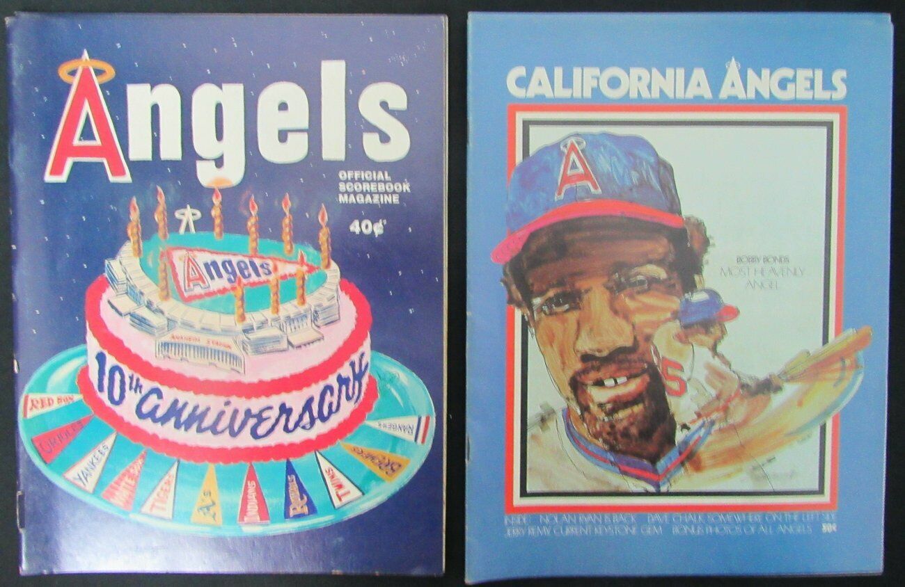 Lot of 19 California Angels 1974 to 1978 Official Game Programs 154317