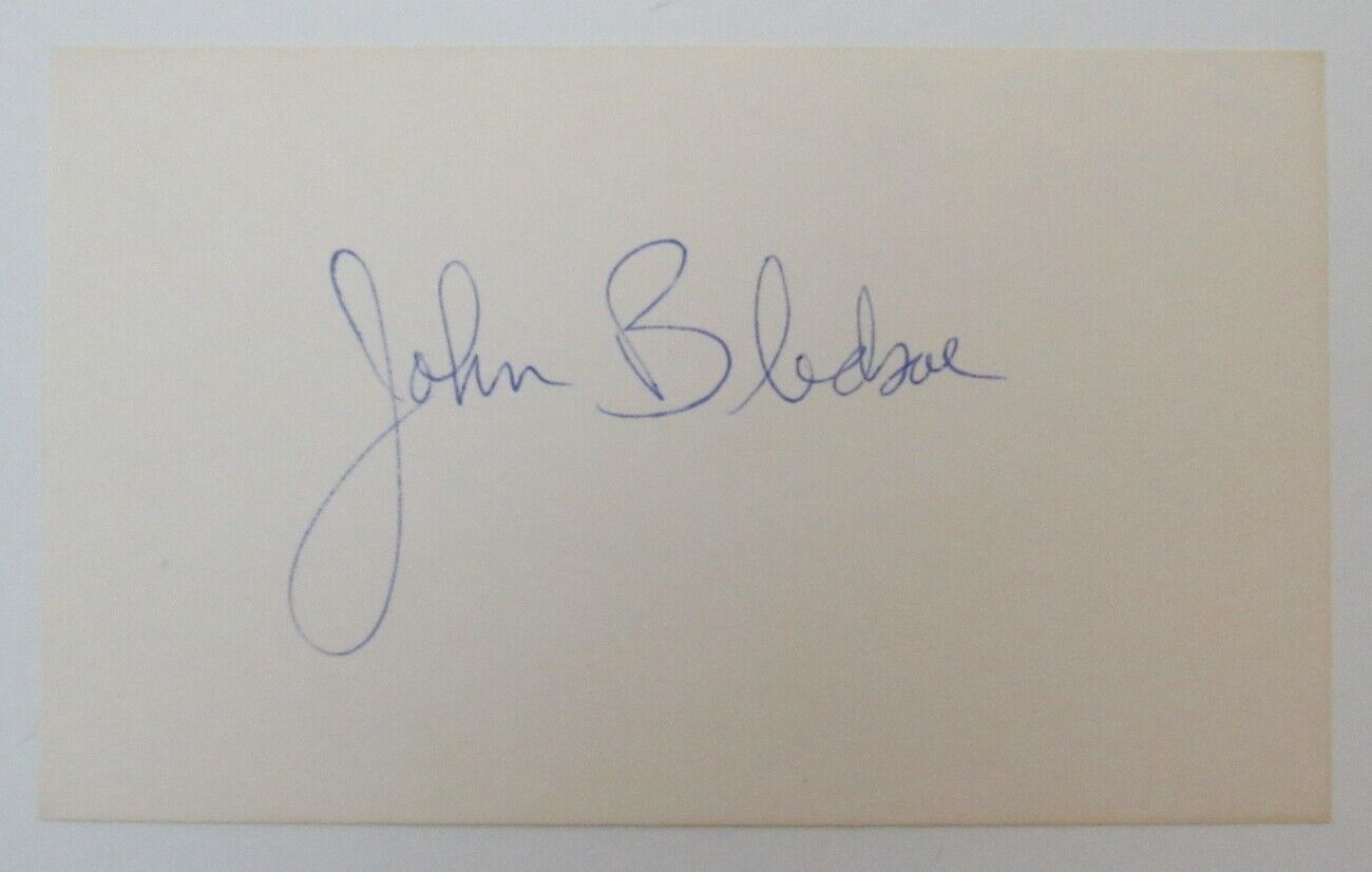 John Bledsoe Ohio State Buckeyes Rose Bowl Signed/Auto 3x5 Index Card 150715