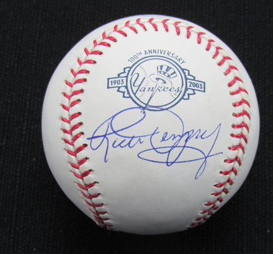Rick Dempsey Signed/Auto Yankees 100th OML Baseball MAB 187013