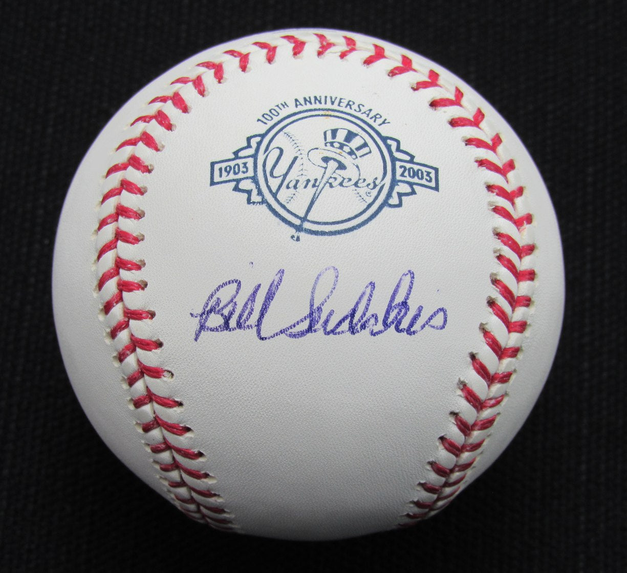 Bill Sudakis Signed/Auto Yankees 100th OML Baseball JSA  186856