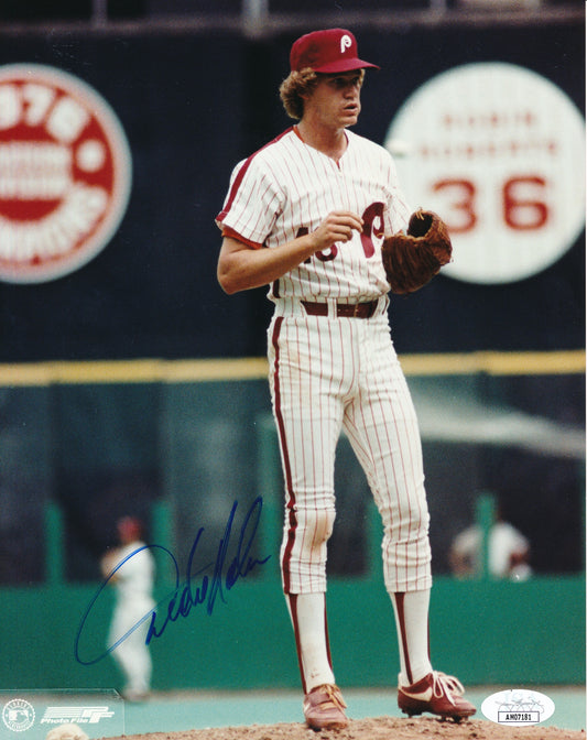 Dickie Noles Autographed 8x10 Photo 1980 Philadelphia Phillies JSA 181920