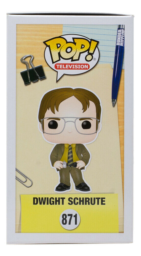 Rainn Wilson Signed Dwight Schrute The Office Funko Pop 871 PSA/DNA  ITP 160483