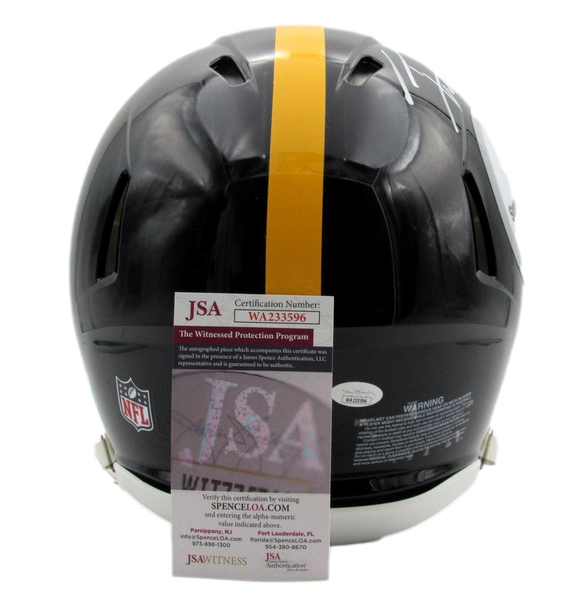 T.J. Watt Autographed Full Size Speed Authentic Football Helmet Steelers JSA