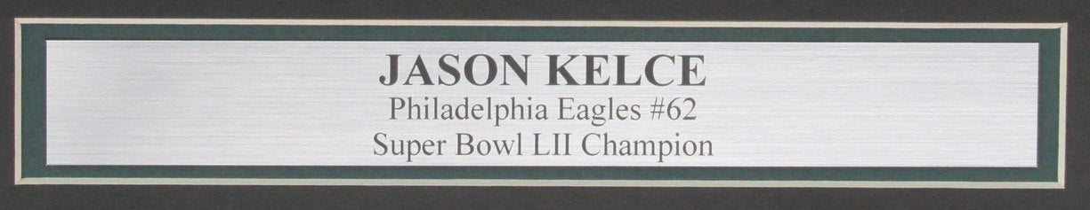 Jason Kelce Signed/Auto 16x20 Photo Philadelphia Eagles Framed PSA/DNA 189786