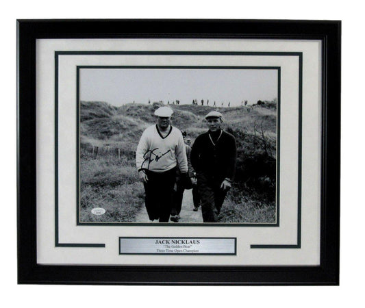 Jack Nicklaus Autographed 11x14 Photo British Open Champ Framed JSA 174921