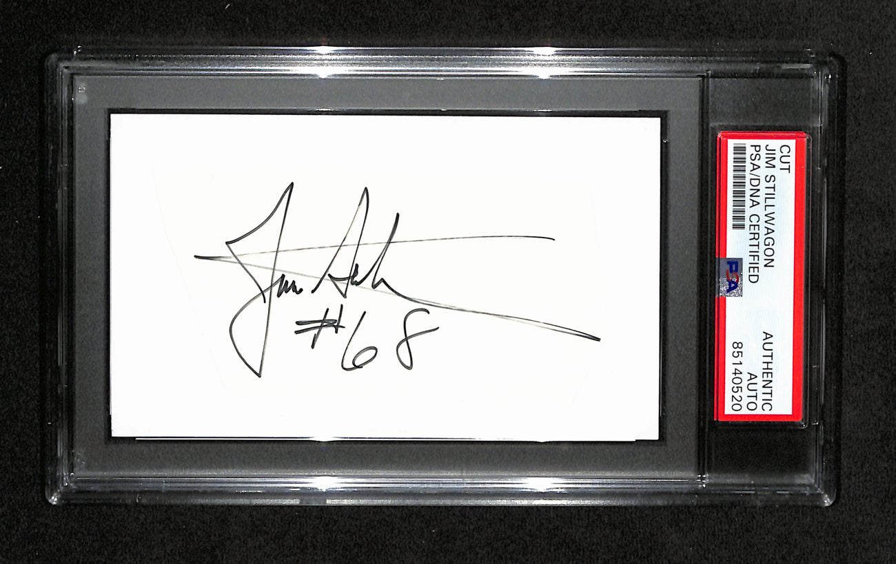 Jim Stillwagon Autographed 3x5 Cut Card PSA/DNA 186566