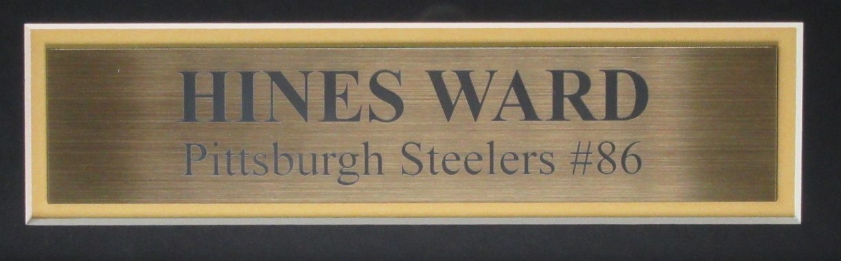 Hines Ward Signed/Autographed White Pittsburgh Steelers Jersey Framed JSA 190940