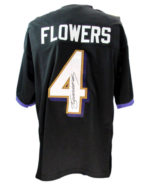 Zay Flowers Autographed Baltimore Ravens Custom Jersey JSA 186824