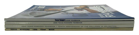 Lot of 4 Texas Rangers Official Yearbooks (1995, 2004, 2005, 2006) 160898