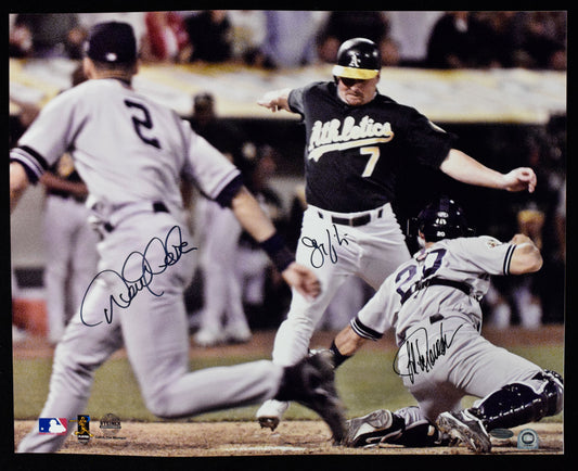 Derek Jeter/Jorge Posada/Jeremy Giambi Multi-signed 16x20 Photo Steiner 188020