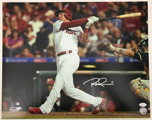 Rhys Hoskins Philadelphia Phillies Autographed/Signed 16x20 Photo JSA 130872