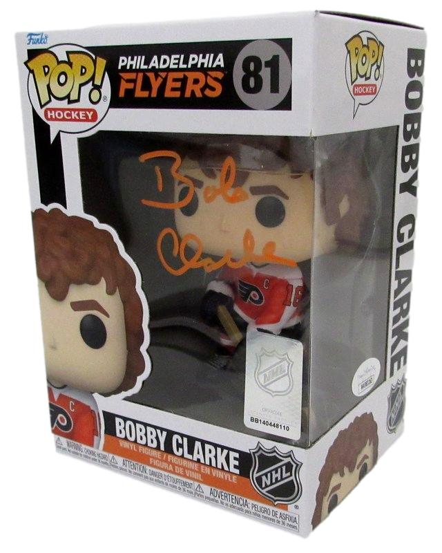 Bobby Clarke HOF Autographed Funko Pop! #81 Figurine Flyers JSA 183504