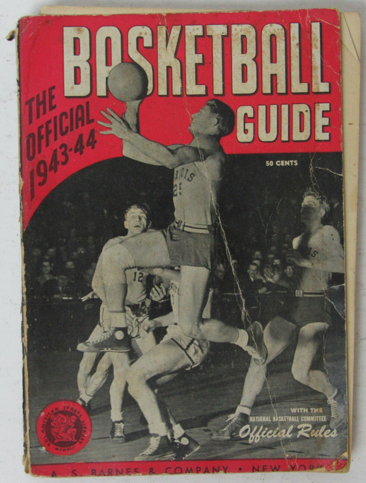 1943-1944 Official NCAA Basketball Guide by A.S. Barnes 144921