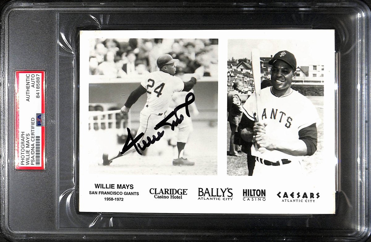 Willie Mays HOF Signed/Autographed 5x7 Promo Photo Giants PSA/DNA 193447