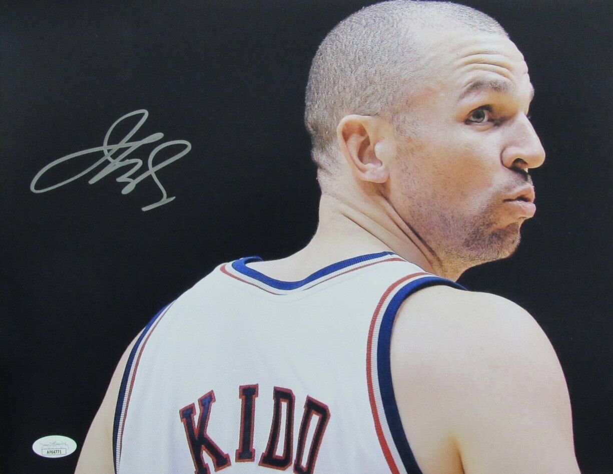 Jason Kidd HOF Autographed 11x14 Photo New York Knicks JSA