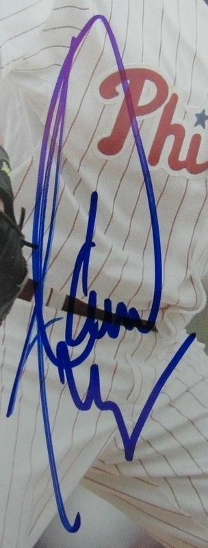 Jamie Moyer Autographed/Signed Philadelphia Phillies 5x7 Photo Card 129789