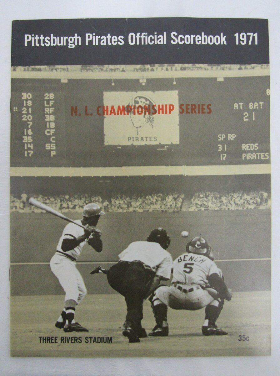 Very Rare 1971 Pittsburgh Pirates NLCS Official  Program  Clemente 135132