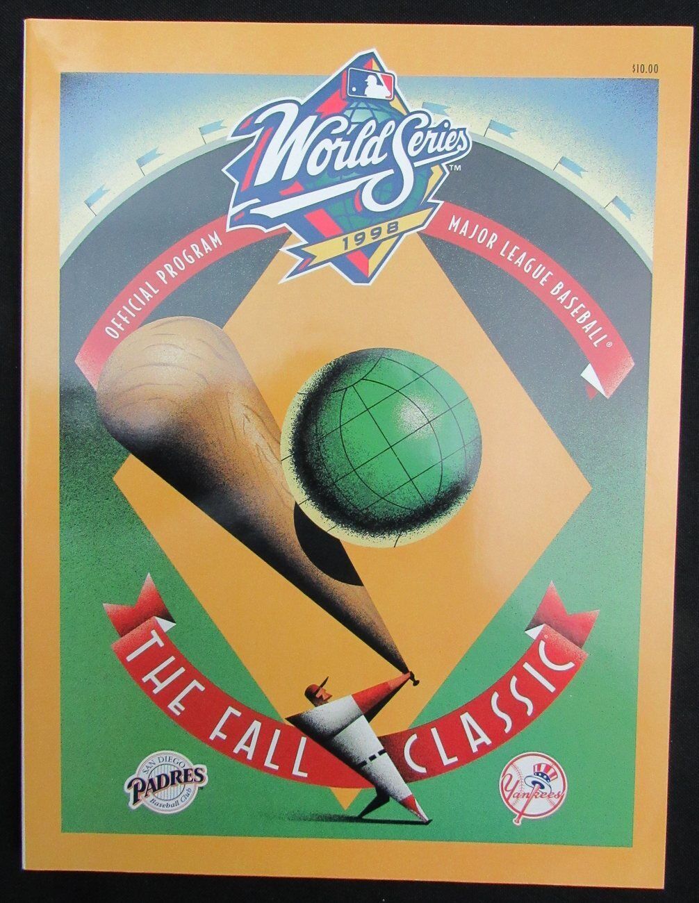 1998 World Series Official Game Program New York Yankees vs. San Diego Padres