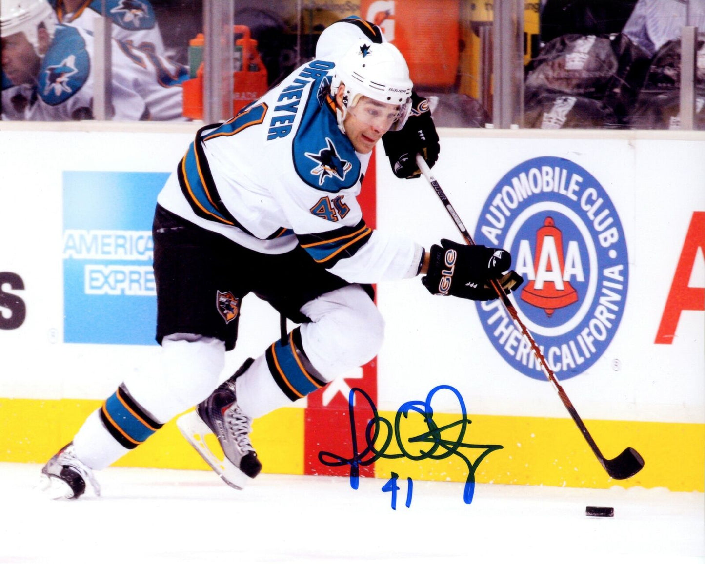 Jed Ortmeyer San Jose Sharks Signed/Autographed 8x10 Photo 153382