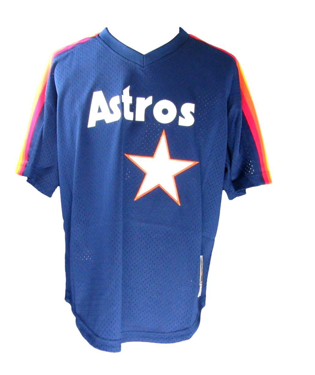 Craig Biggio HOF Autographed Mitchell & Ness Navy Jersey Astros PSA/DNA 177086