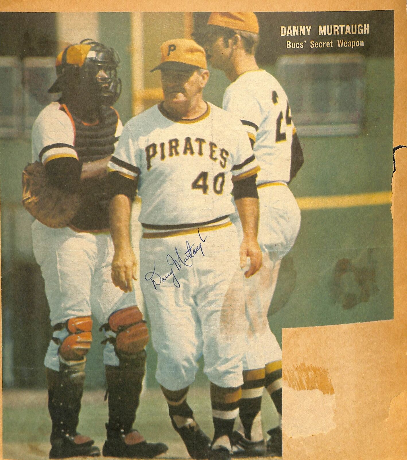 Danny Murtaugh Pittsburgh Pirates Signed 10x12 Sporting News Cover 180776