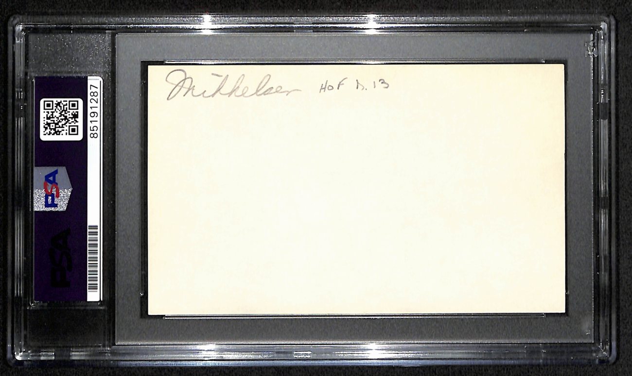 Vern Mikkelsen HOF Signed/Auto 3x5 Index Card Minneapolis Lakers PSA/DNA 188572
