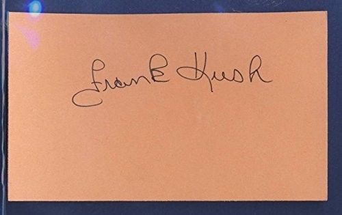 Frank Kush Arizona State Signed/Auto 3x5 Index Card