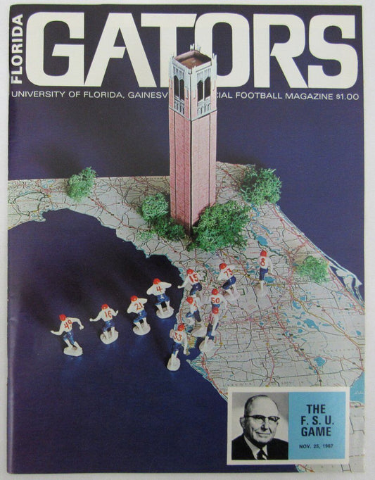 11/25/67 Florida Gators vs. FSU Seminoles Official Football Program 136272