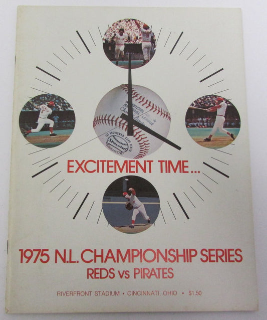 1975 NLCS Baseball Program Cinn. Reds Vs Pitt. Pirates @ Cincinnati129423